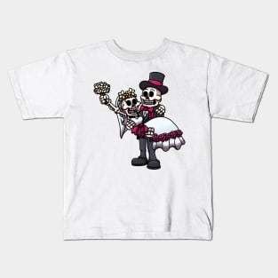 Married Skeletons Kids T-Shirt